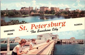 Florida Greetings From St Petersburg  Split View