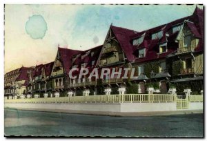 Modern Postcard Deauville Beach Flowery The Normandy Hotel L