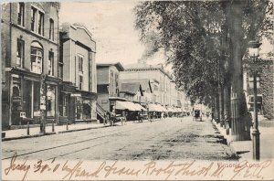 Main Street Ansonia CT Conn Dr Walters Dentist c1906 Karl Bros Postcard F40