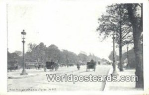 Rond Point des Champs, Elysee Paris, France, Carte, Unused 