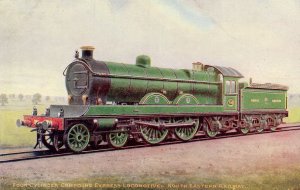 New Four Cylinder Compound Train No 750 Antique Postcard