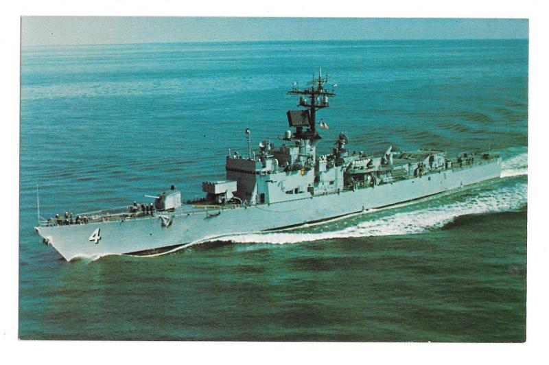 US Navy USS Talbot DEG-4 Comm 1967 Guided Missile Naval Escort Ship Post