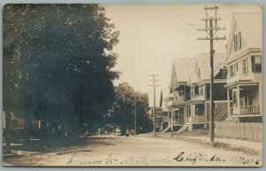 CLIFTONDALE SAUGUS MA JACKSON STREET NORTH END ANTIQUE REAL PHOTO POSTCARD RPPC