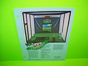 Intermark Amusements MICHELOB Tee It Up Original Golf Arcade Game Promo Flyer