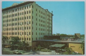 The Suwannee Hotel~St Petersburg Florida~Cars & Palm Tress Line Entrance~PM 1965