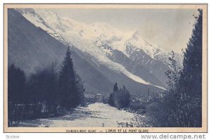 L'Arve Et Le Mont Blanc, Chamonix-Mont Blanc, Haute Savoie, France, 1900-1910s