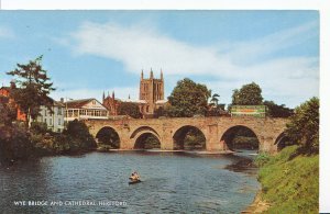 Herefordshire Postcard - Wye Bridge and Cathedral    XX755