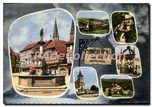 Postcard Modern picturesque Alsace Obernai and surroundings