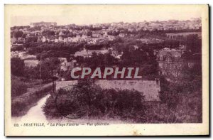 Old Postcard Deauville Beach General view