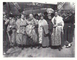 Northumberland Fisherman Wives Women Anti Strike in 1926 Photo Postcard