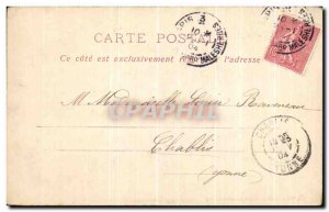 Old Postcard Paris Luxembourg Palace Children playing hoop and the edge of th...