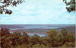Postcard MO Ozarks - Table Rock Lake as seen from Highway 86