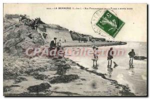 Old Postcard La Bernerie L Inf Panoramic of Maree Range Low