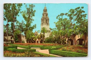 Alcazar Gardens  Balboa Park San Diego California CA Chrome Postcard E16