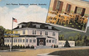 Ashland Kentucky Joe's Famous Restaurant Vintage Postcard AA72017