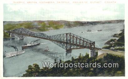 Quebec Canada, du Canada Quebec Bridge, Canadian National Railways  Quebec Br...