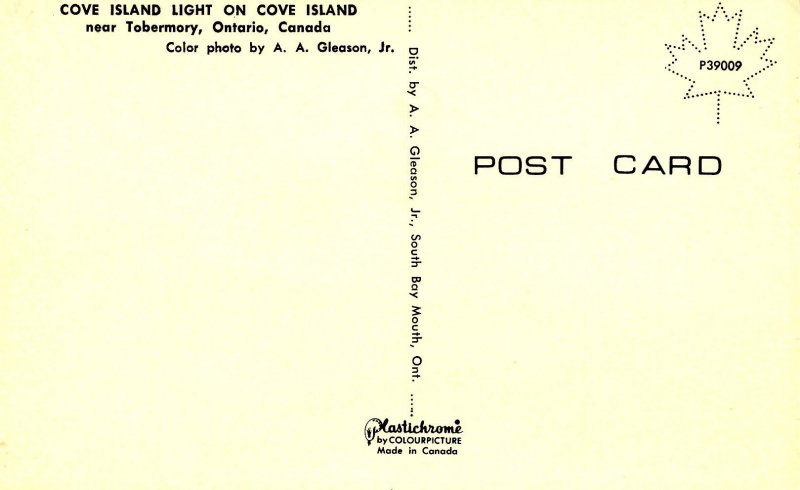 Canada - ON, Tobermory. Cove Island Light