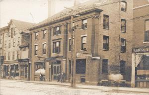 Saco ME Saco House Chadbourne's Horse Stable Street View RPPC Postcard