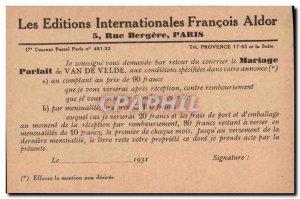 Old Postcard Advertisement International Editions Francois Aldor Rue Bergere ...