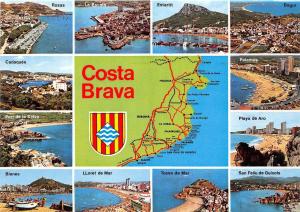 BG27259 costa brava map  spain