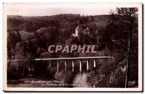 Chastellux Old Postcard The Castle and the viaduct