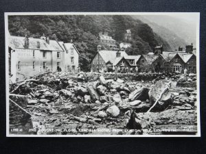 Devon Lynmouth Floods (10) shows LYNDALE HOTEL Aug 1952 Postcard by Frith