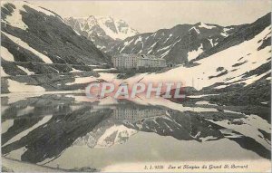 Old Postcard Lake and Great St. Bernard Hospice