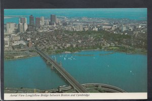 America Postcard - Aerial View Longfellow Bridge,  Boston & Cambridge RS20168