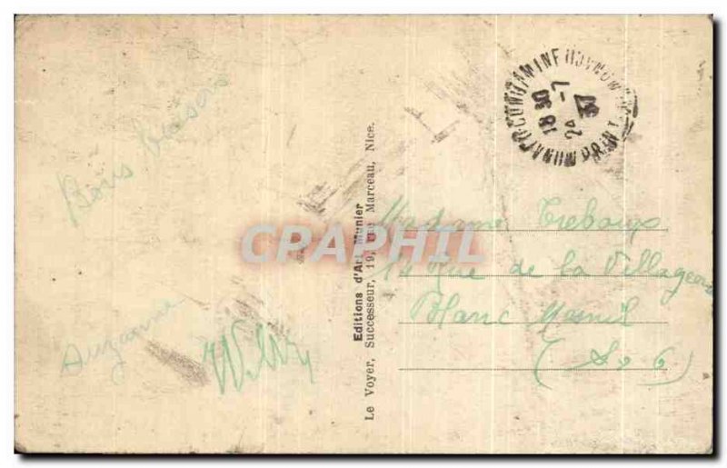 Old Postcard La Cote D & # 39Azur Monte Carlo Harbor