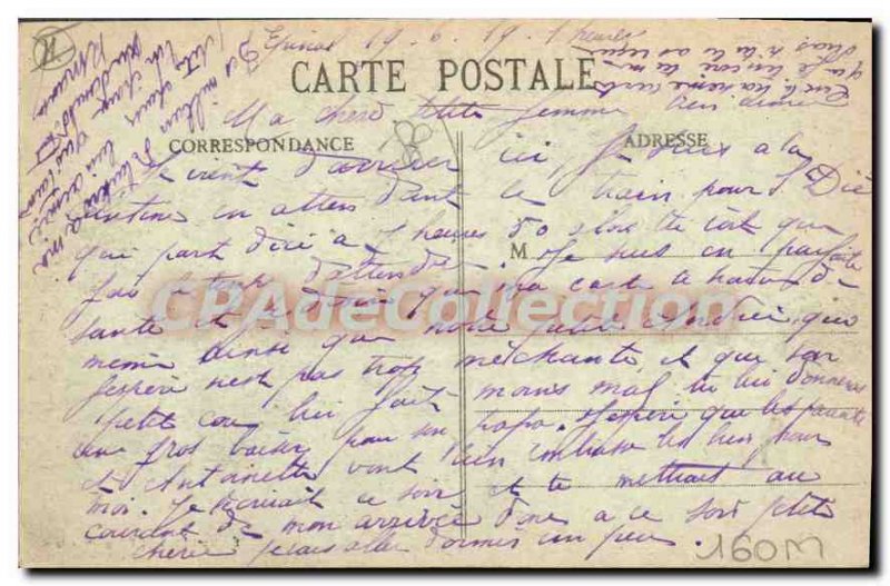 Old Postcard Epinal Bridges On The Moselle