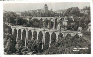 Luxembourg Viaduc Vintage RPPC 07.89