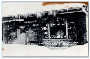 Nashville Indiana IN Postcard RPPC Photo Brown Country Folk Shop c1910's Antique