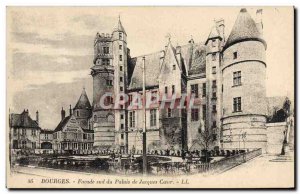 Old Postcard Bourges Facade southern Jacques Coeur Palace