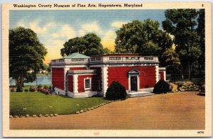 VINTAGE POSTCARD WASHINGTON COUNTY MUSEUM OF FINE ARTS AT HAGERSTOWN MARYLAND