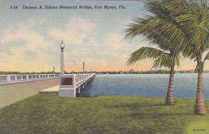 Florida Fort Myers Thomas A Edison Memorial Bridge 1941