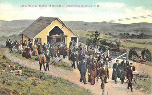 Uncanoonuc Mountain NH Railway Station at The Summit Postcard