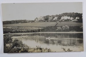Marine Lake Portishead - Real Photo Postcard  (b5)