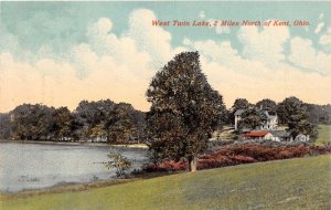 J71/ Kent Ohio Postcard c1910 West Twin Lake Homes 72