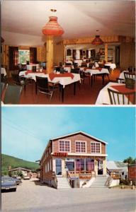 Restaurant Au Pigalle Perce Quebec QC Que Multiview Unused Vintage Postcard D36