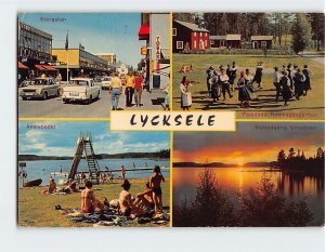 Postcard Lycksele, Sweden