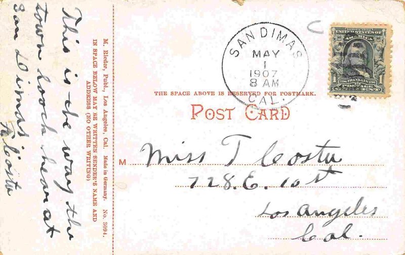 Street Scene Tijuana Mexico 1907 postcard