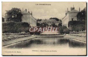 Old Postcard Epernay Hotel Chandon De Briailles