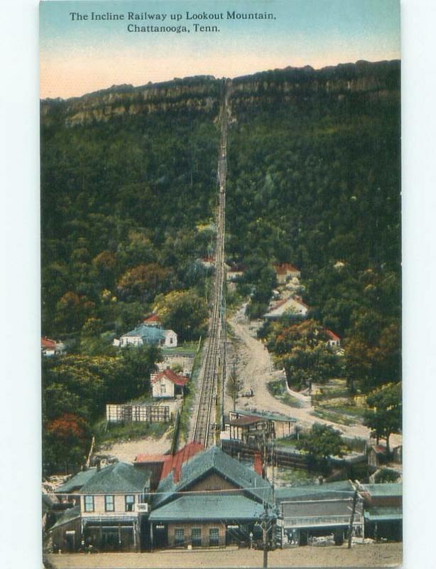 Unused Divided-Back WIDE VIEW OF INCLINE RAILWAY Chattanooga Tennessee TN E8470