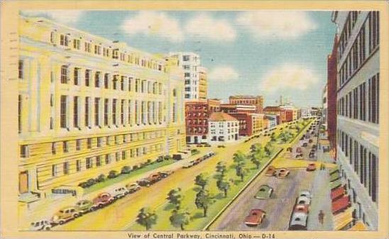 Ohio Cincinnati View Of Central Parkway
