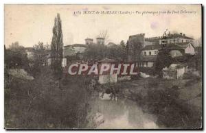 Old Postcard Mont de Marsan picturesque View from the Bridge Delamarre