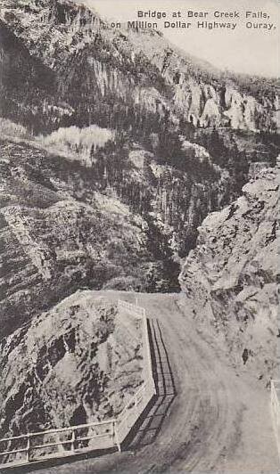 Colorado Ouray Bridge At Bear Creek Falls On Million Dollar Highway Albertype