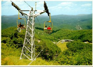 Tennessee Gatlinburg Chair Lift To The Summit Of Eagle Top Mt Harrison Ski Re...