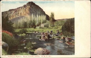 Blue Lakes Idaho ID Perrin's Ranch c1910 Vintage Postcard