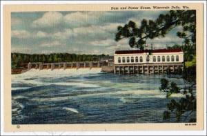 WI - Dam & Power House, Wisconsin Dells