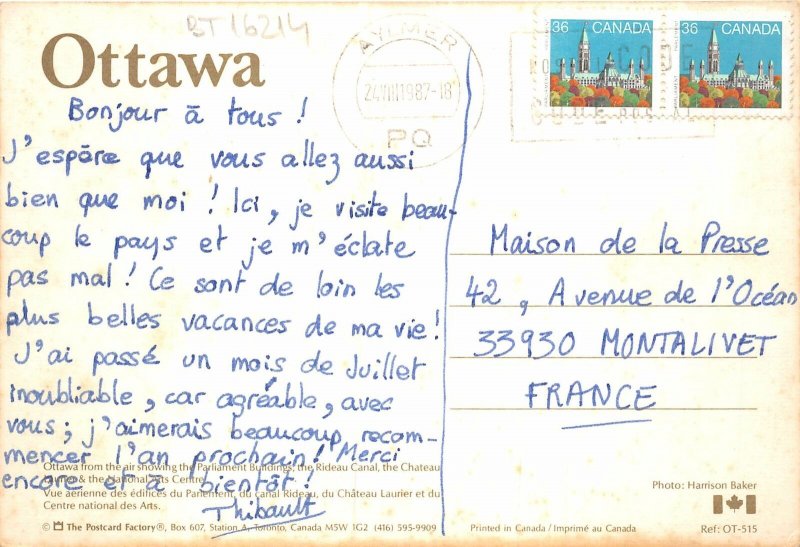 canada BT16214 Ottawa from the air